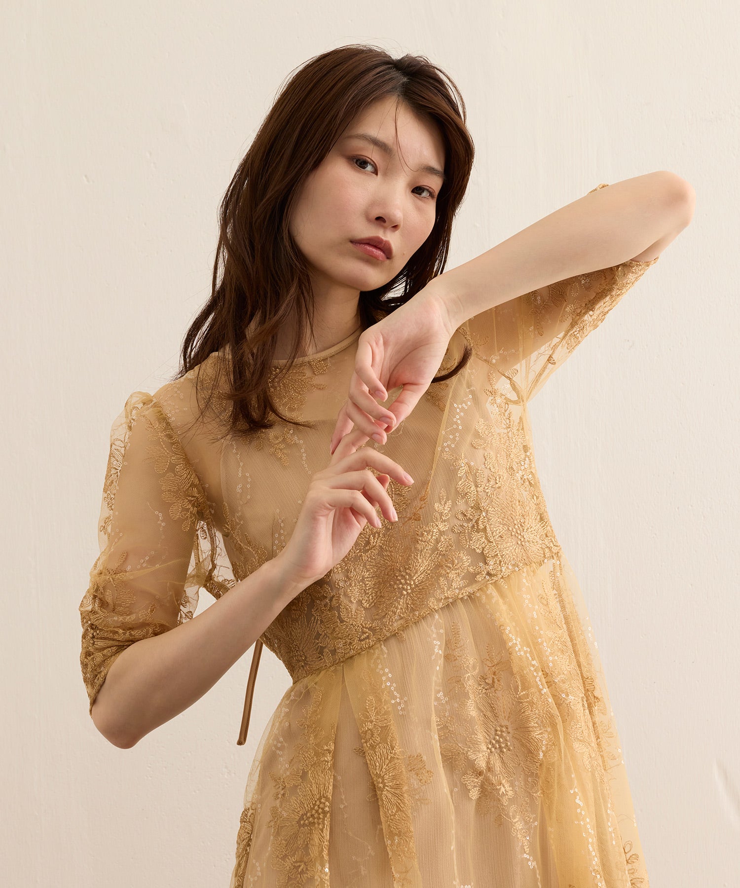 167cm / 着用 M / イエロー