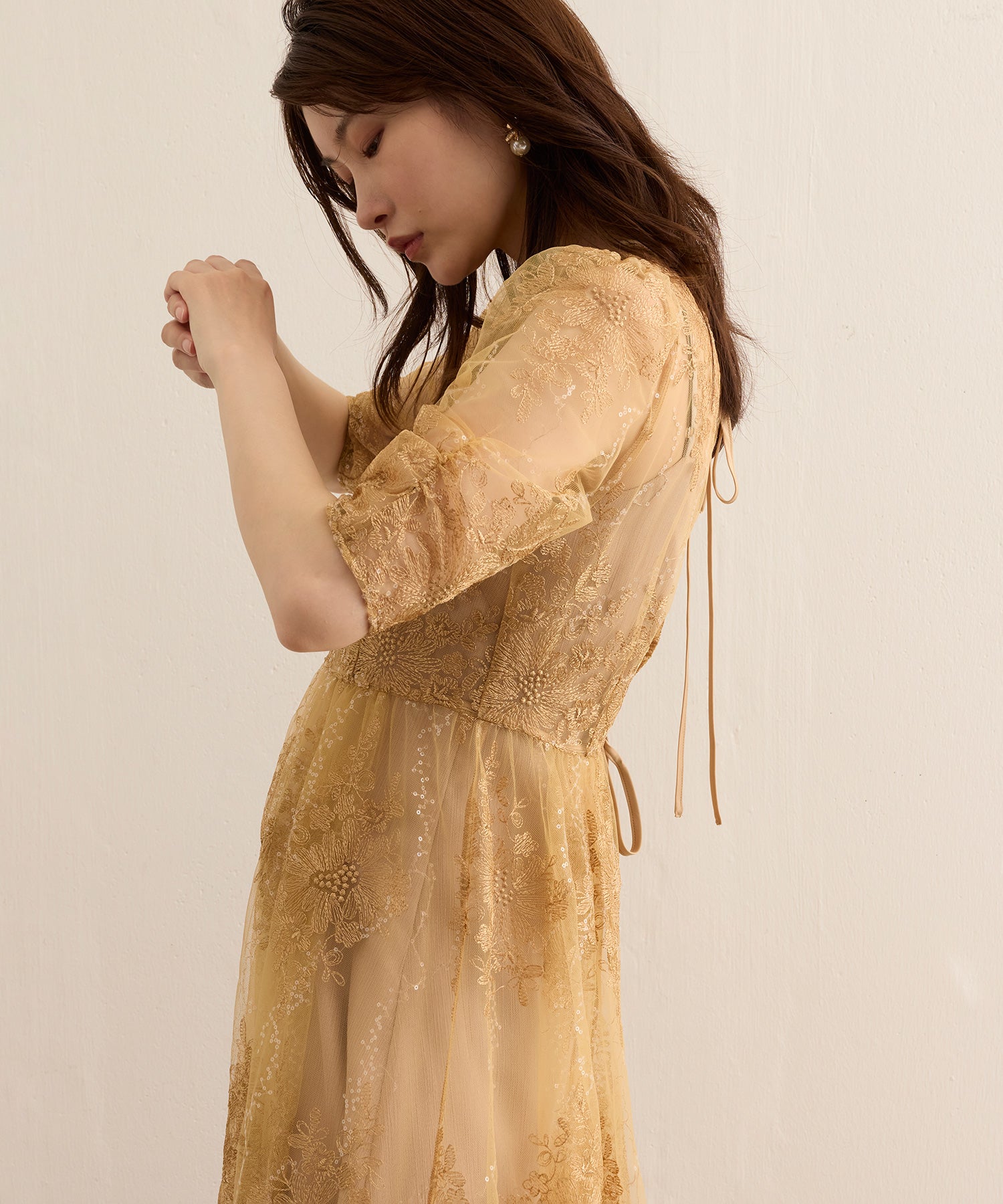 167cm / 着用 M / イエロー