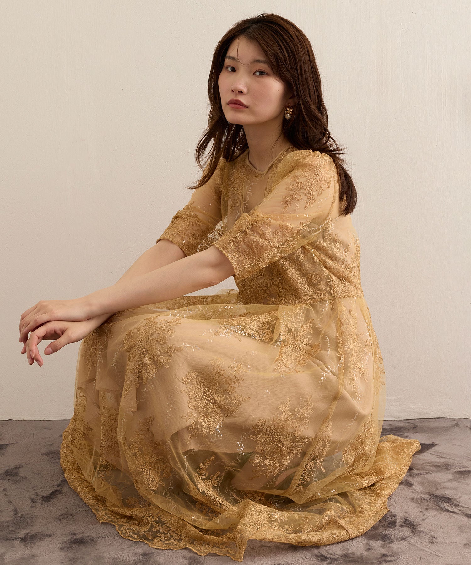 167cm / 着用 M / イエロー