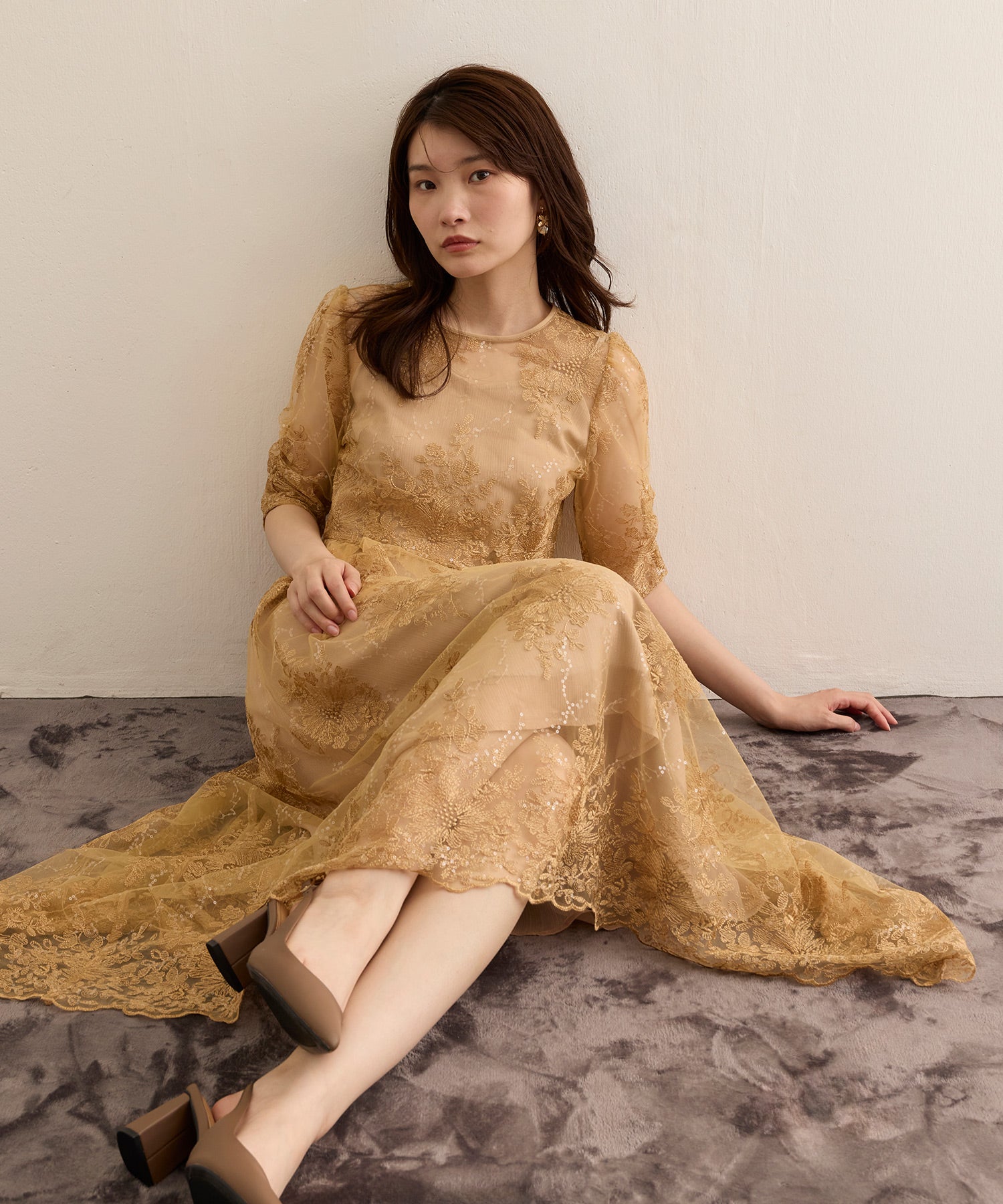 167cm / 着用 M / イエロー