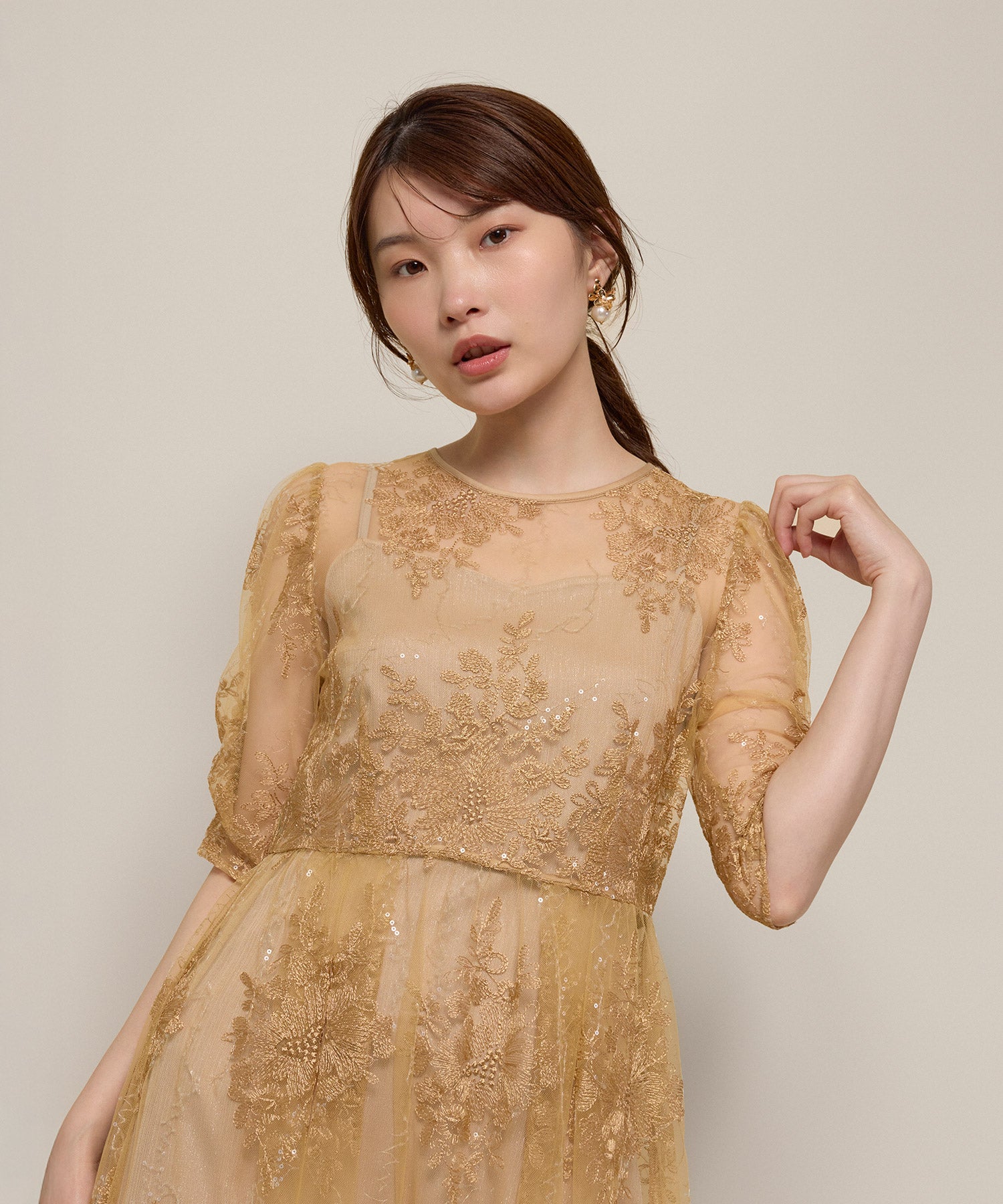 167cm / 着用 M / イエロー