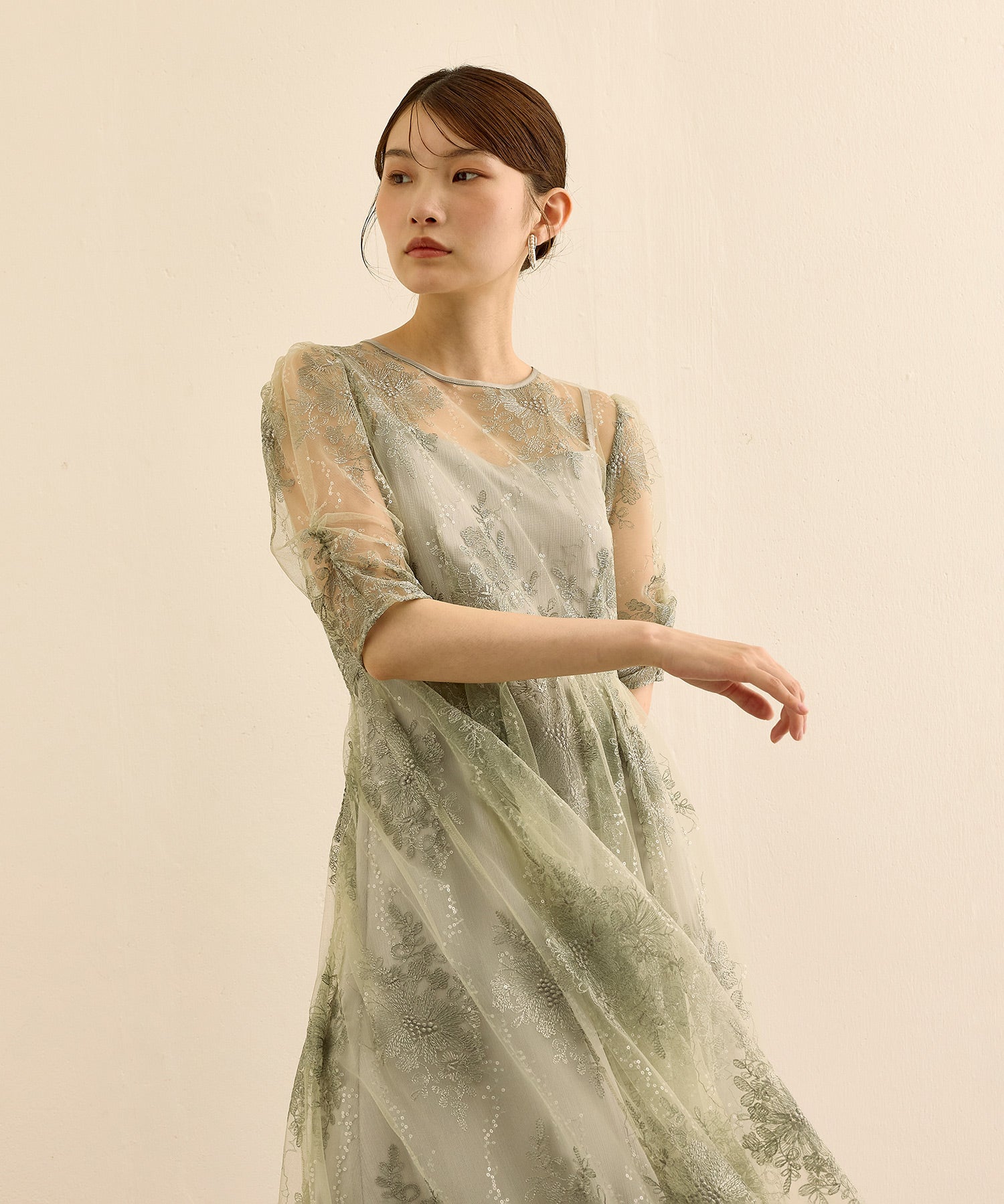 167cm / 着用 M / ライトグリーン