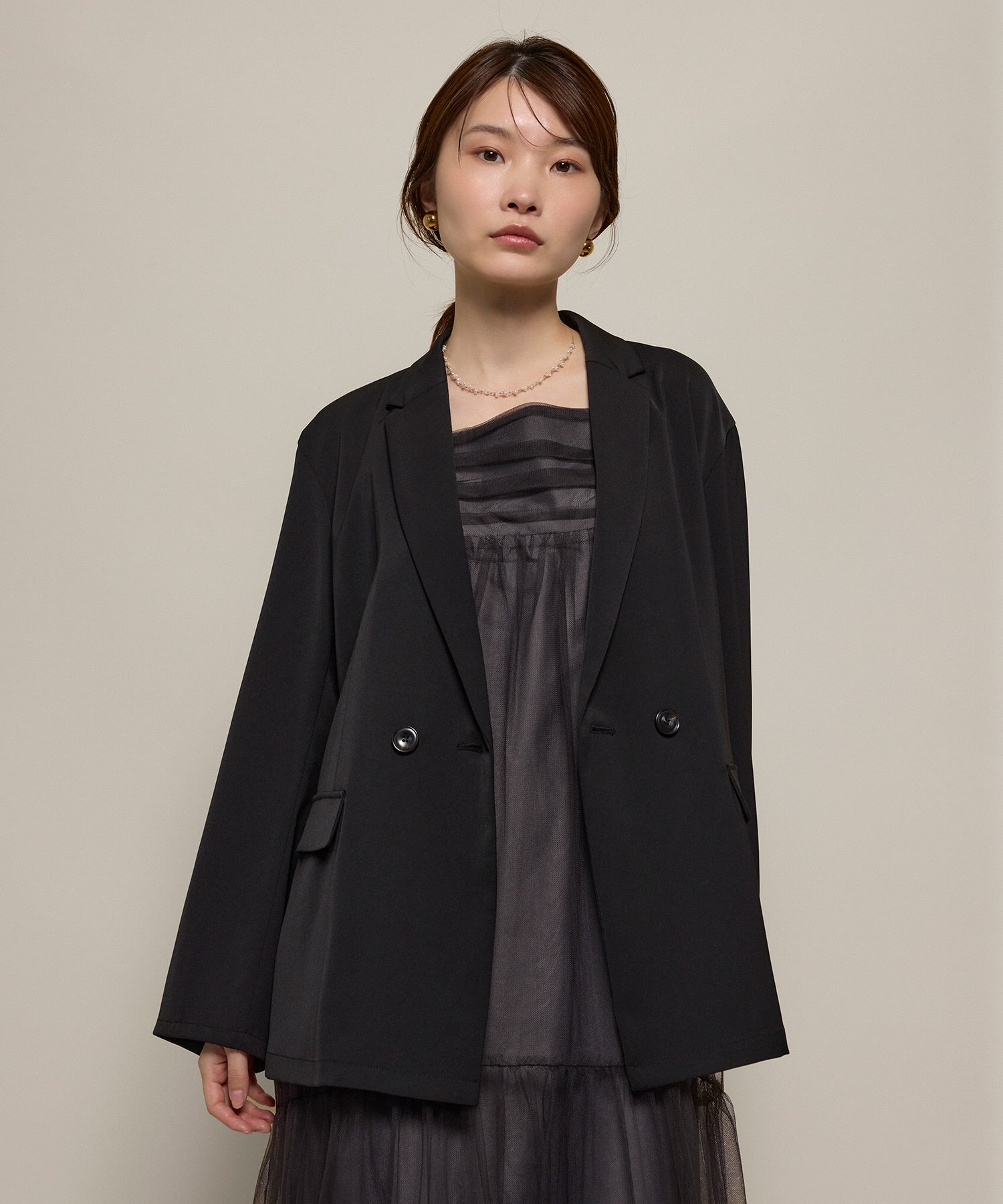 167cm / 着用 M / ブラック