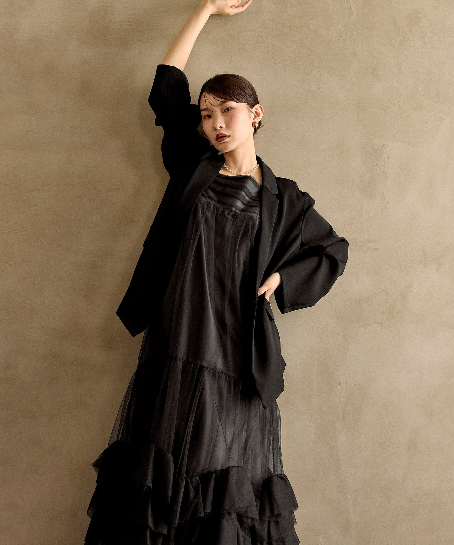 167cm / 着用 M / ブラック