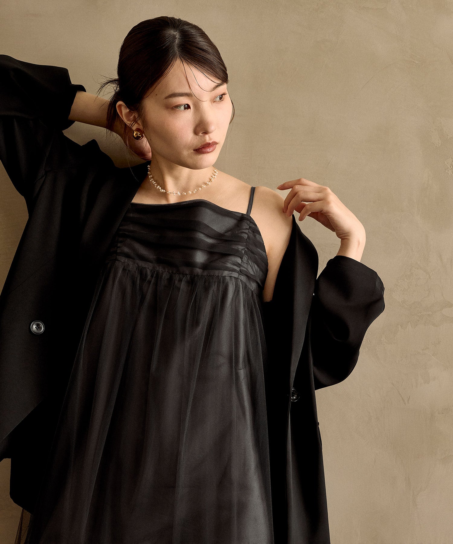 167cm / 着用 M / ブラック
