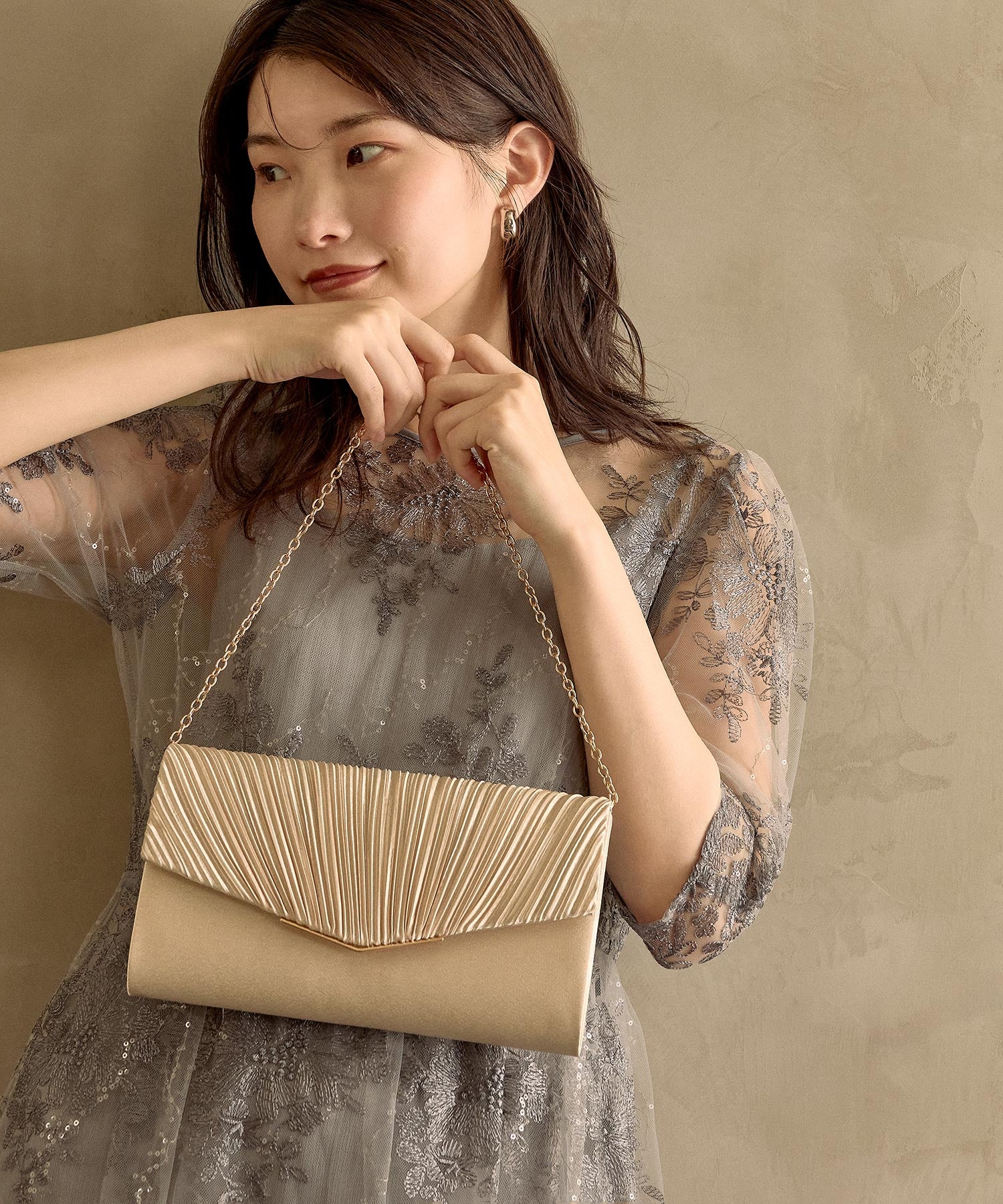 APROSIO & CO. すずらんパーティーバッグ クラッチ＆ショルダー パーティーバッグ 結婚式 お呼ばれ オケージョン