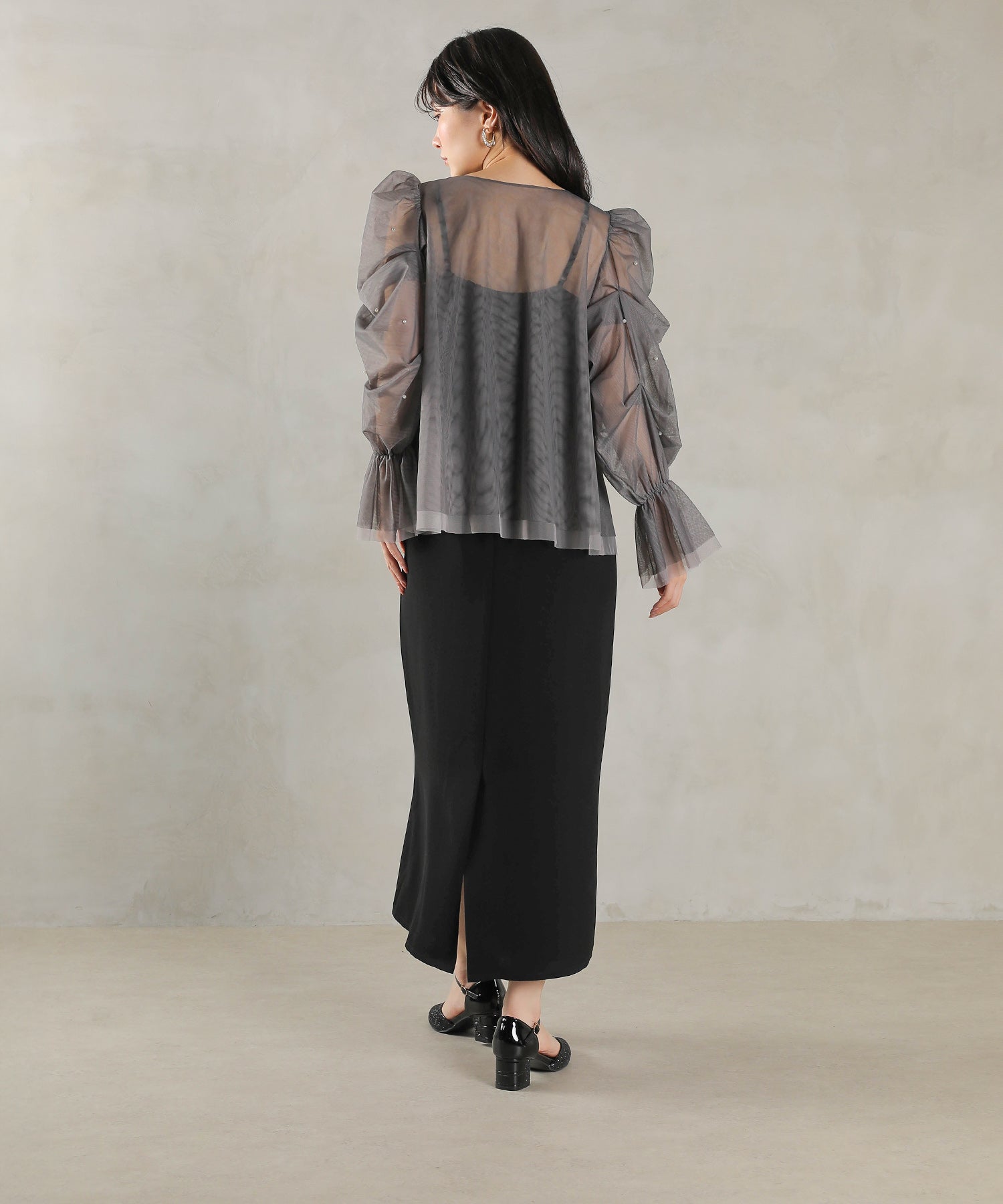 マルチウェイパールチュールボレロ キャミワンピース 2点セット