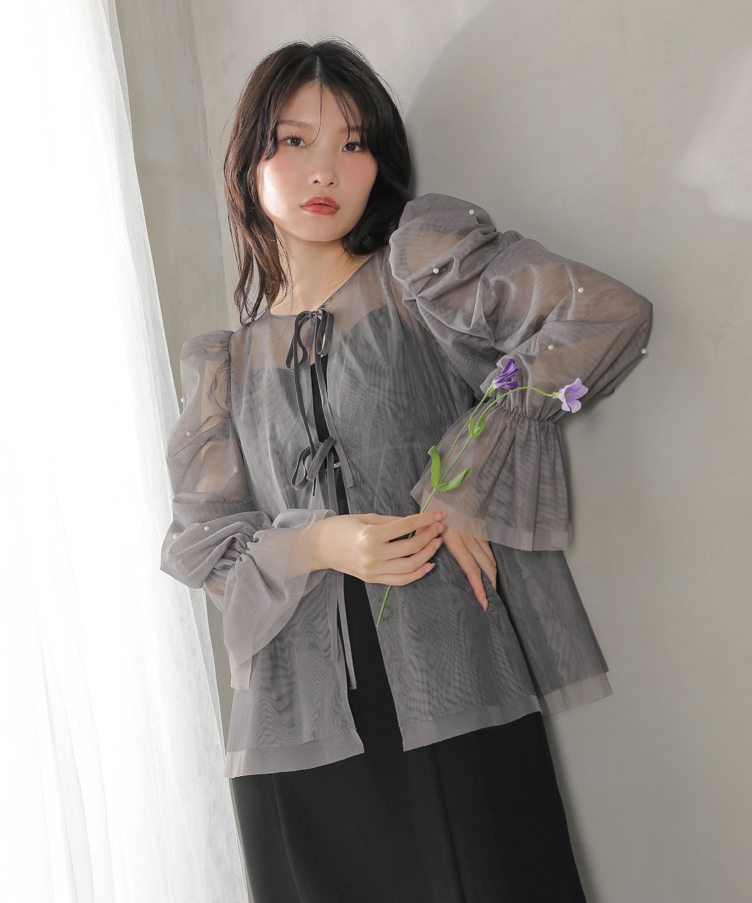 マルチウェイパールチュールボレロ キャミワンピース 2点セット