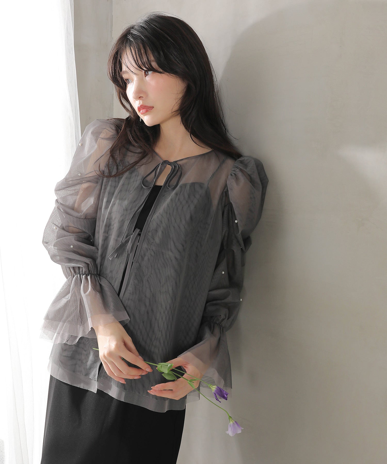 マルチウェイパールチュールボレロ キャミワンピース 2点セット