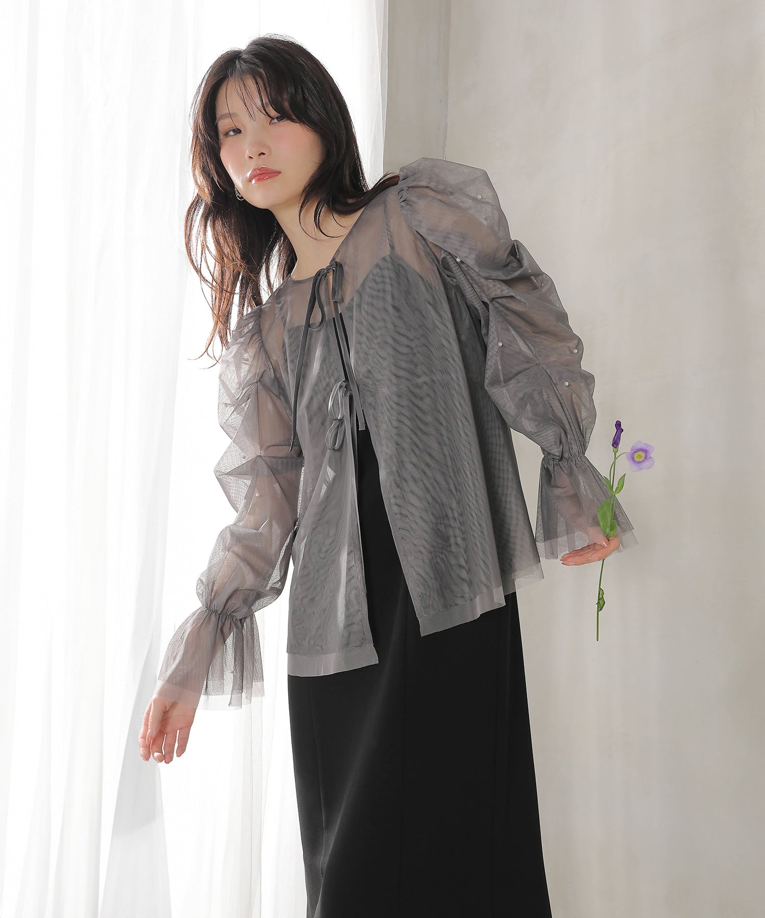 マルチウェイパールチュールボレロ キャミワンピース 2点セット