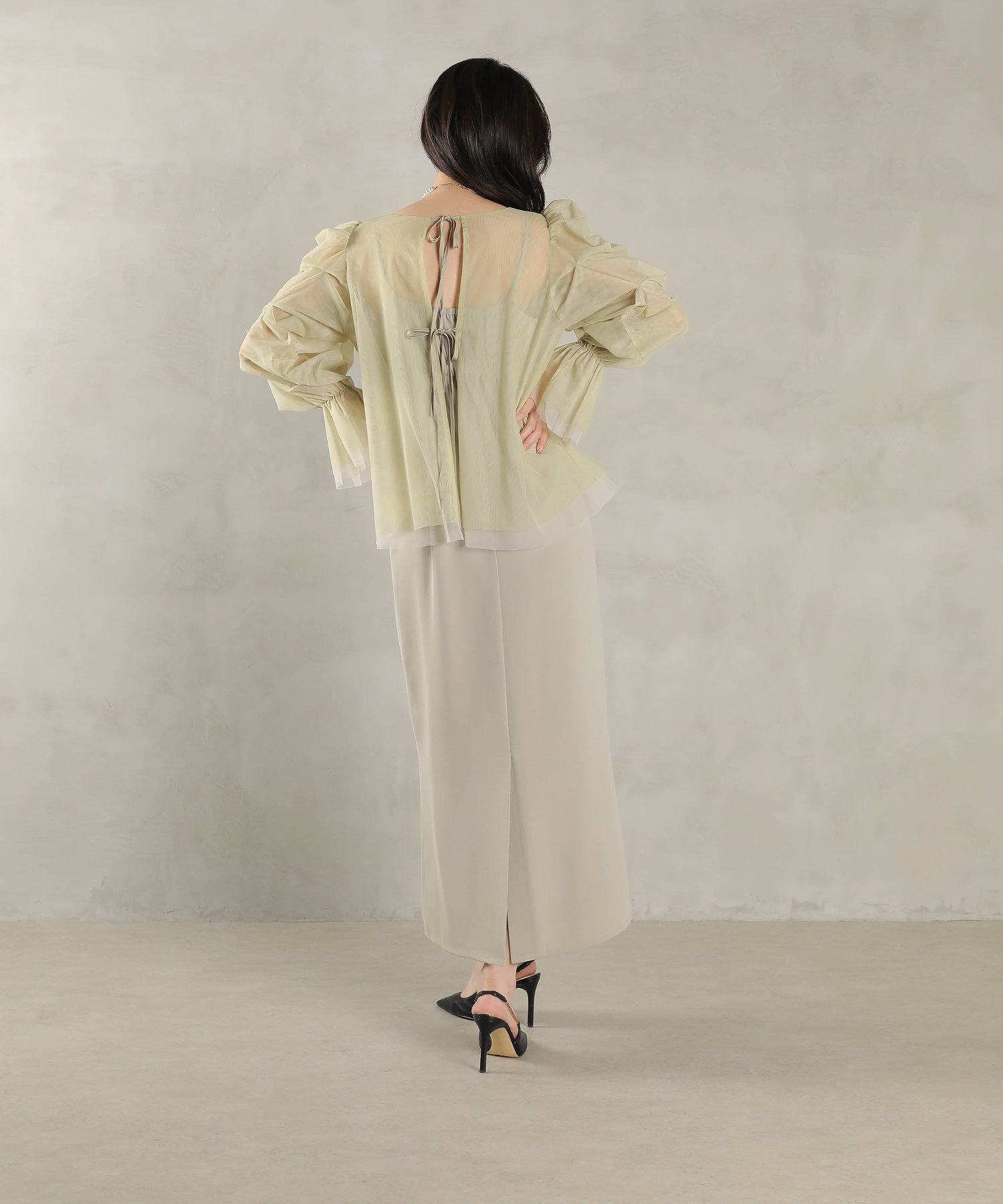 マルチウェイパールチュールボレロ キャミワンピース 2点セット