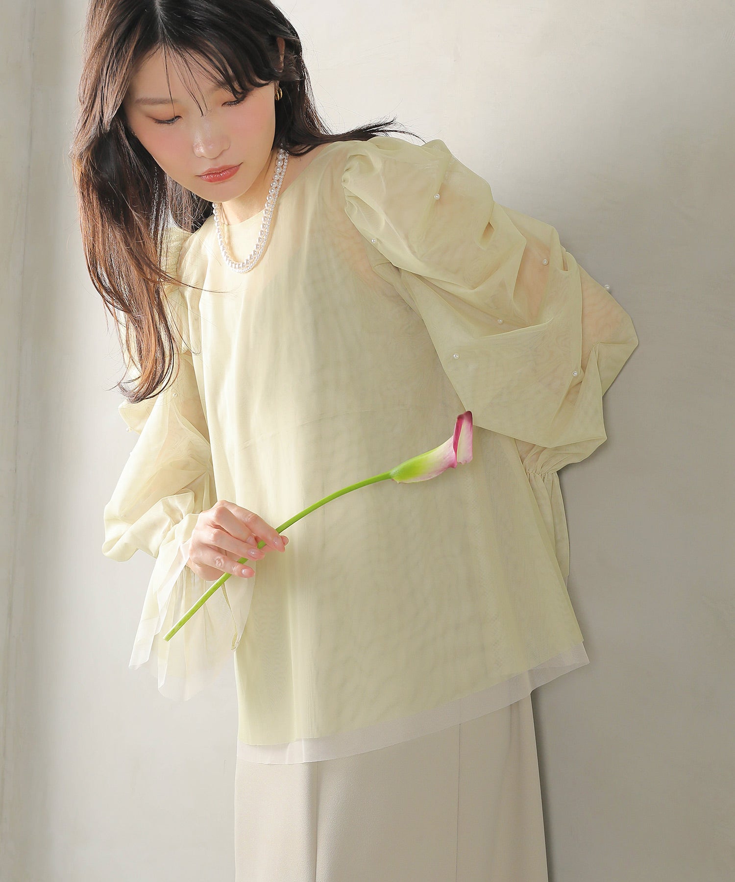 マルチウェイパールチュールボレロ キャミワンピース 2点セット