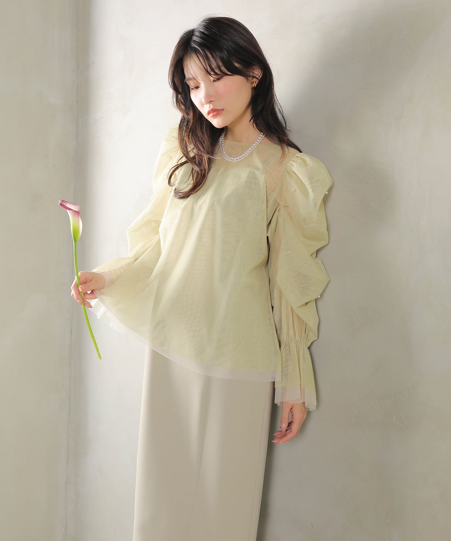 マルチウェイパールチュールボレロ キャミワンピース 2点セット