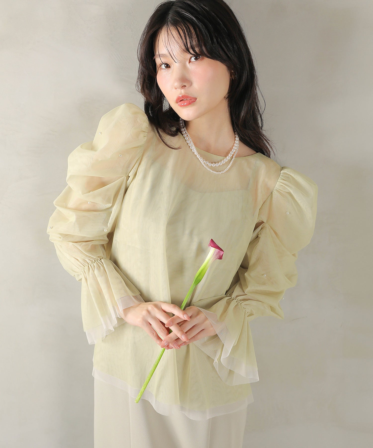 マルチウェイパールチュールボレロ キャミワンピース 2点セット