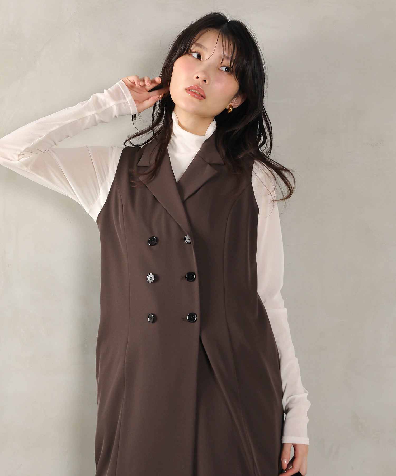 ロングジレ ワンピース チュール トップス スカート 3点セット ドレス