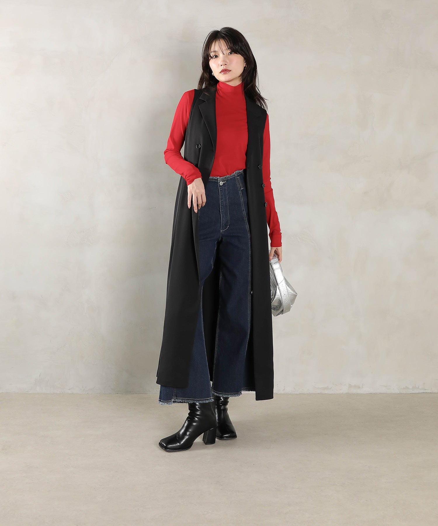 ロングジレ ワンピース チュール トップス スカート 3点セット ドレス