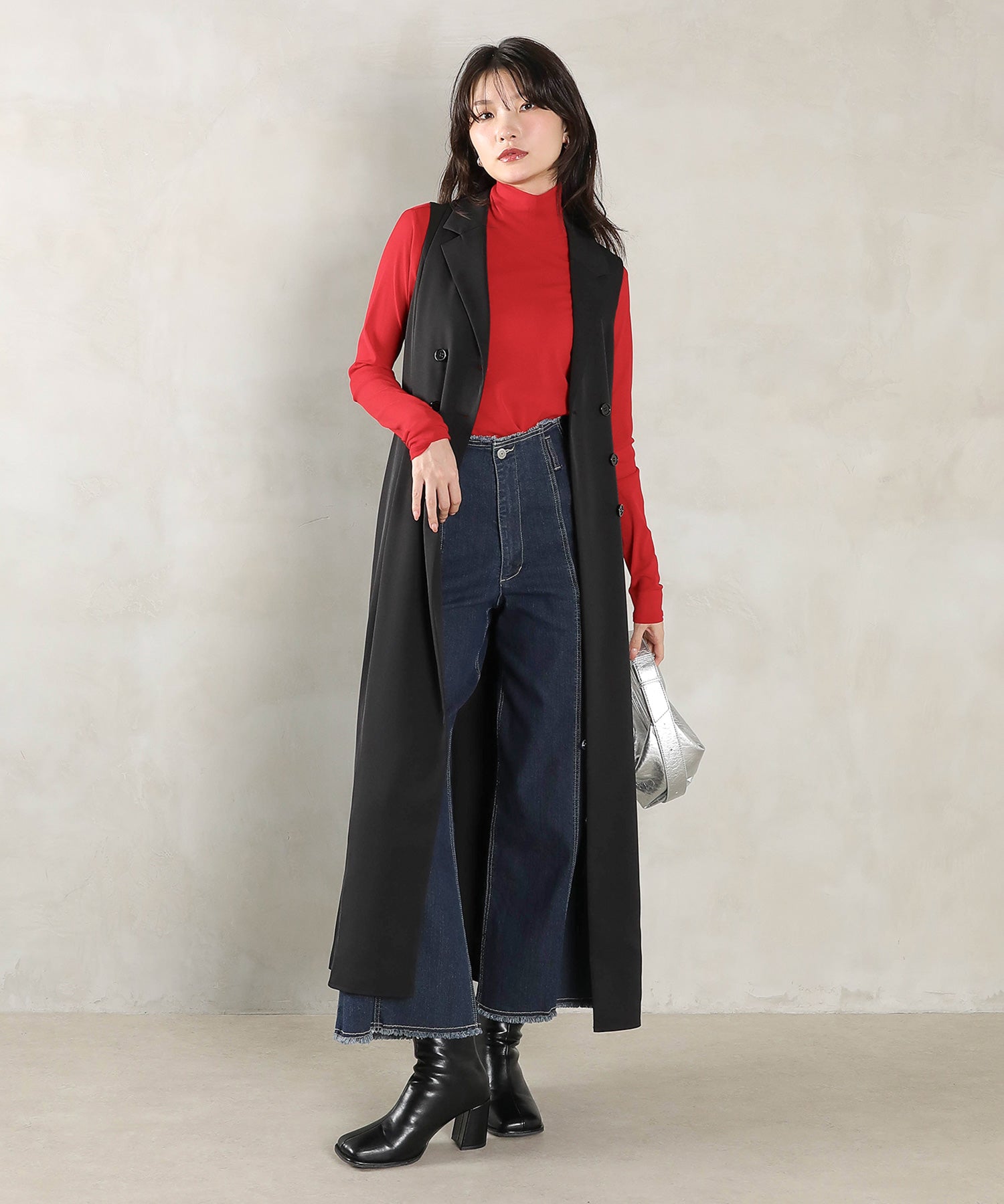 ロングジレ ワンピース チュール トップス スカート 3点セット ドレス