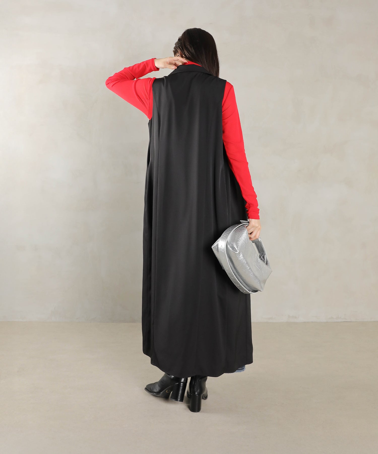 ロングジレ ワンピース チュール トップス スカート 3点セット ドレス