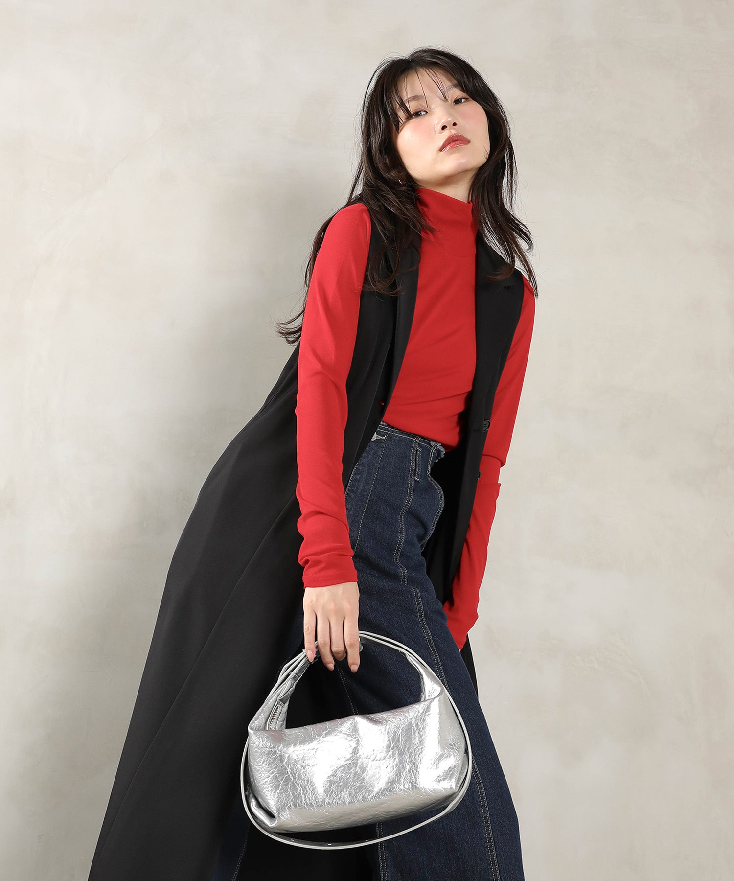 ロングジレ ワンピース チュール トップス スカート 3点セット ドレス