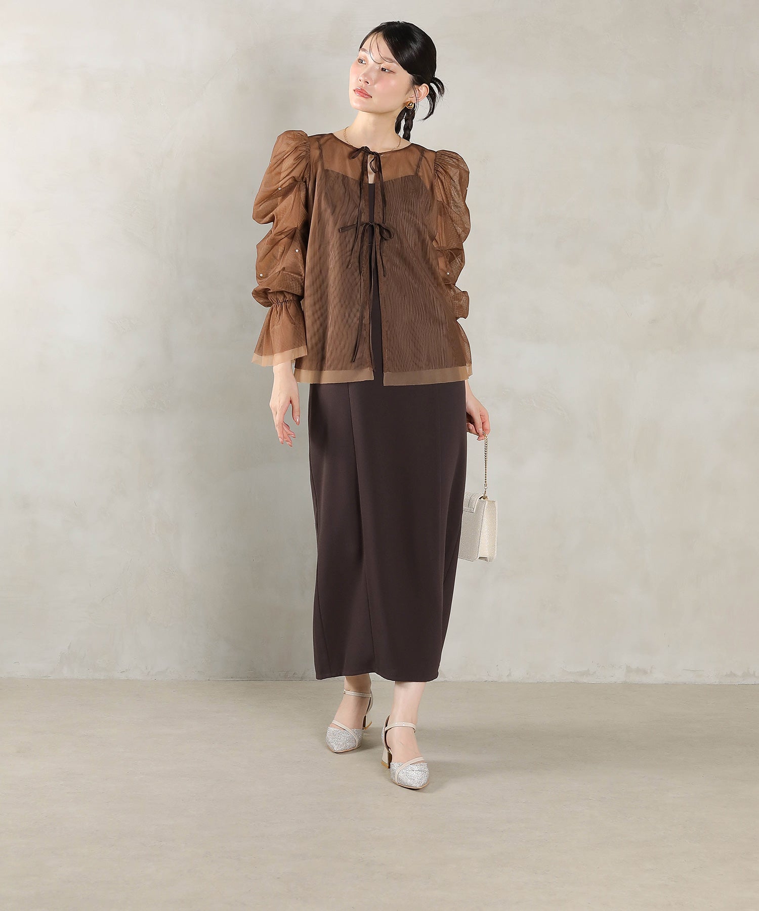 167cm / 着用 M / ブラウン