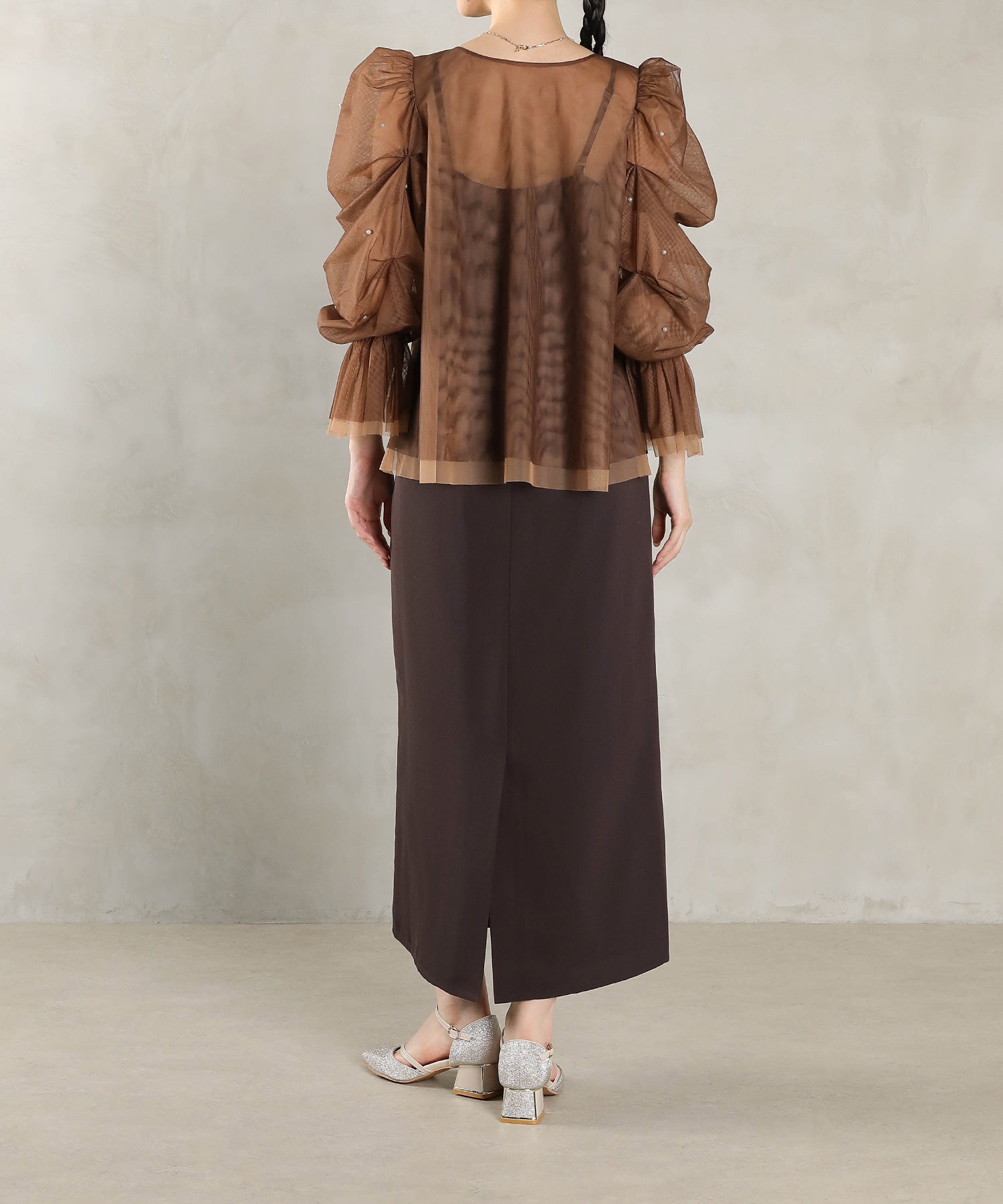 マルチウェイパールチュールボレロ キャミワンピース 2点セット