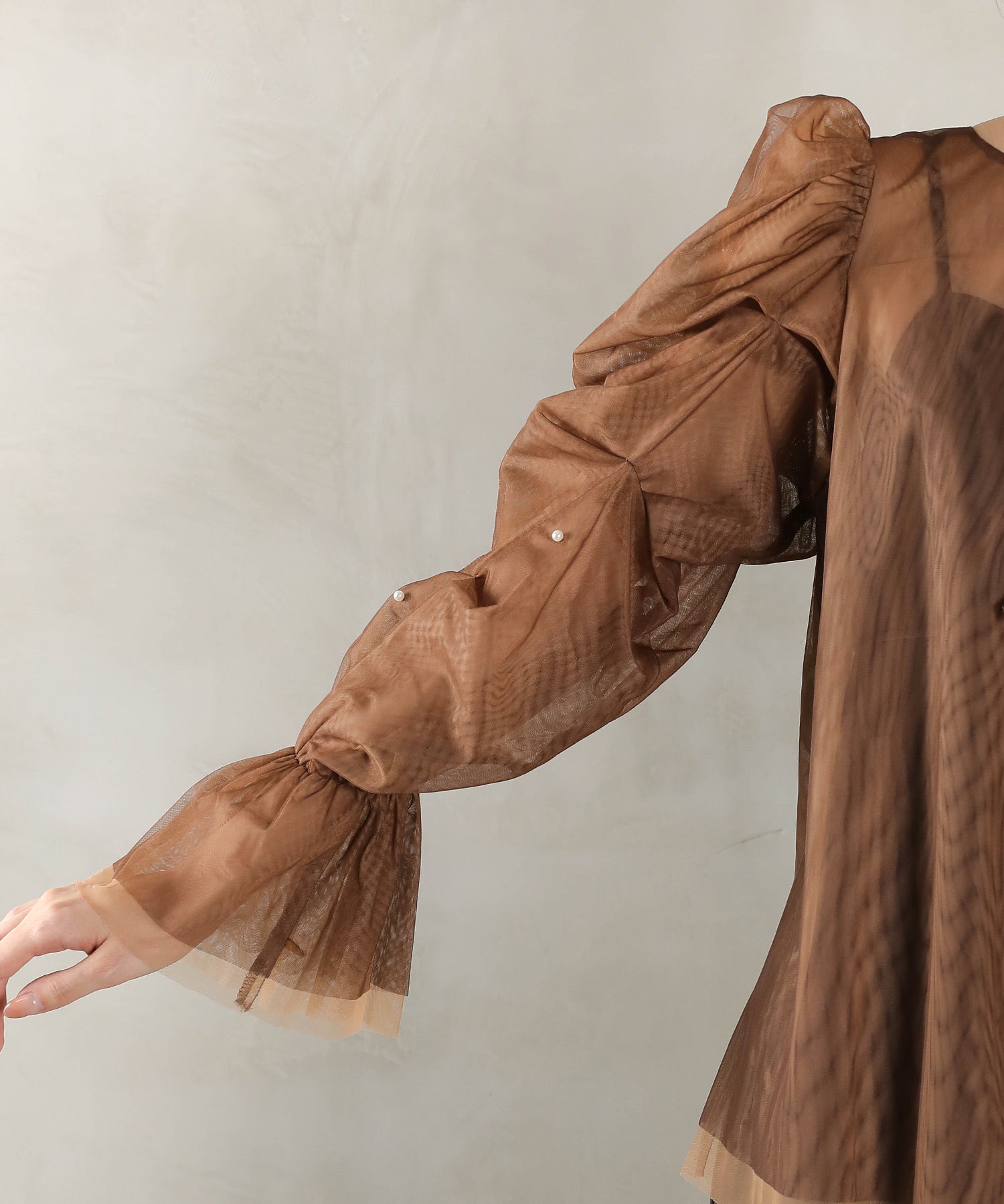 マルチウェイパールチュールボレロ キャミワンピース 2点セット