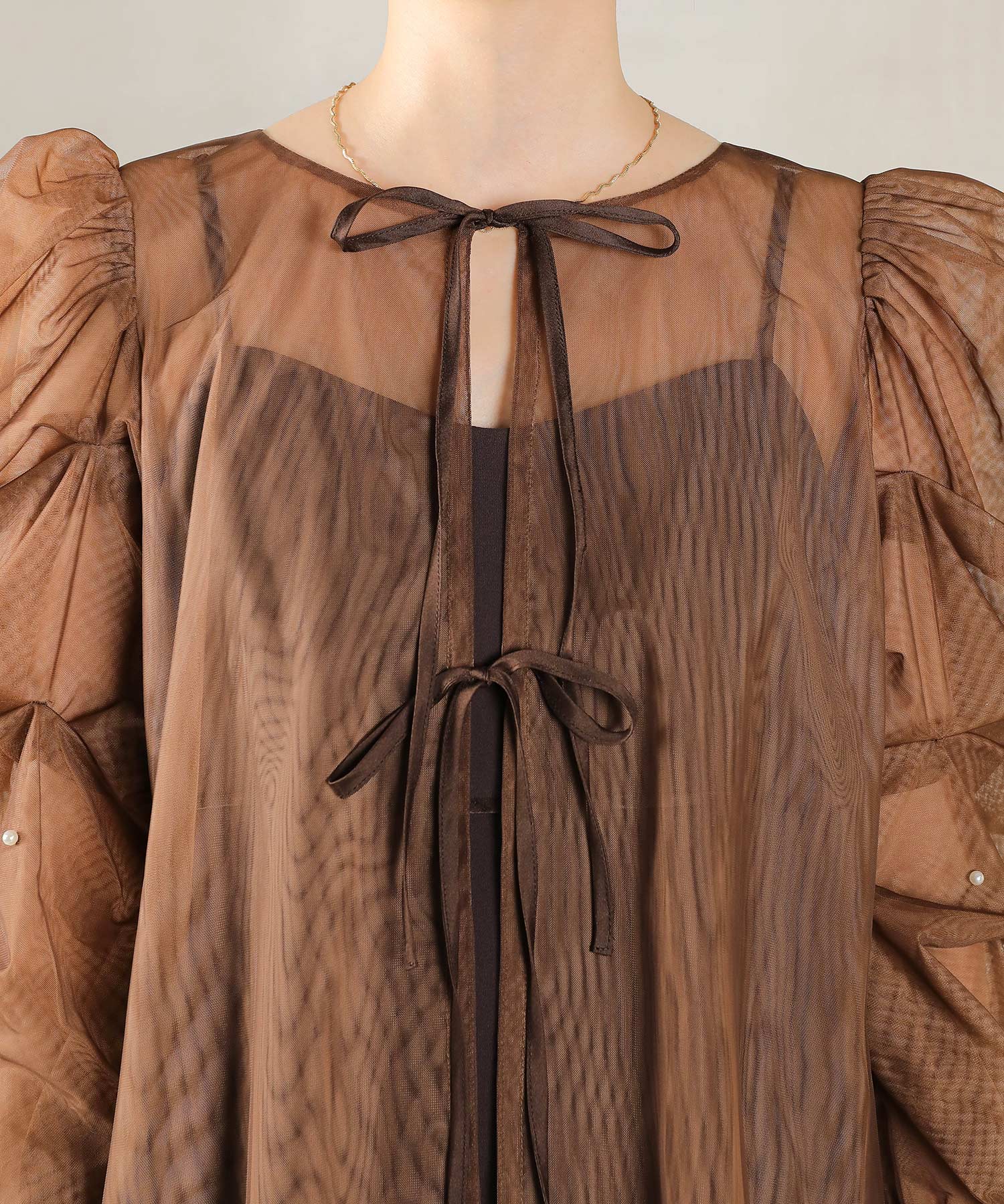 マルチウェイパールチュールボレロ キャミワンピース 2点セット