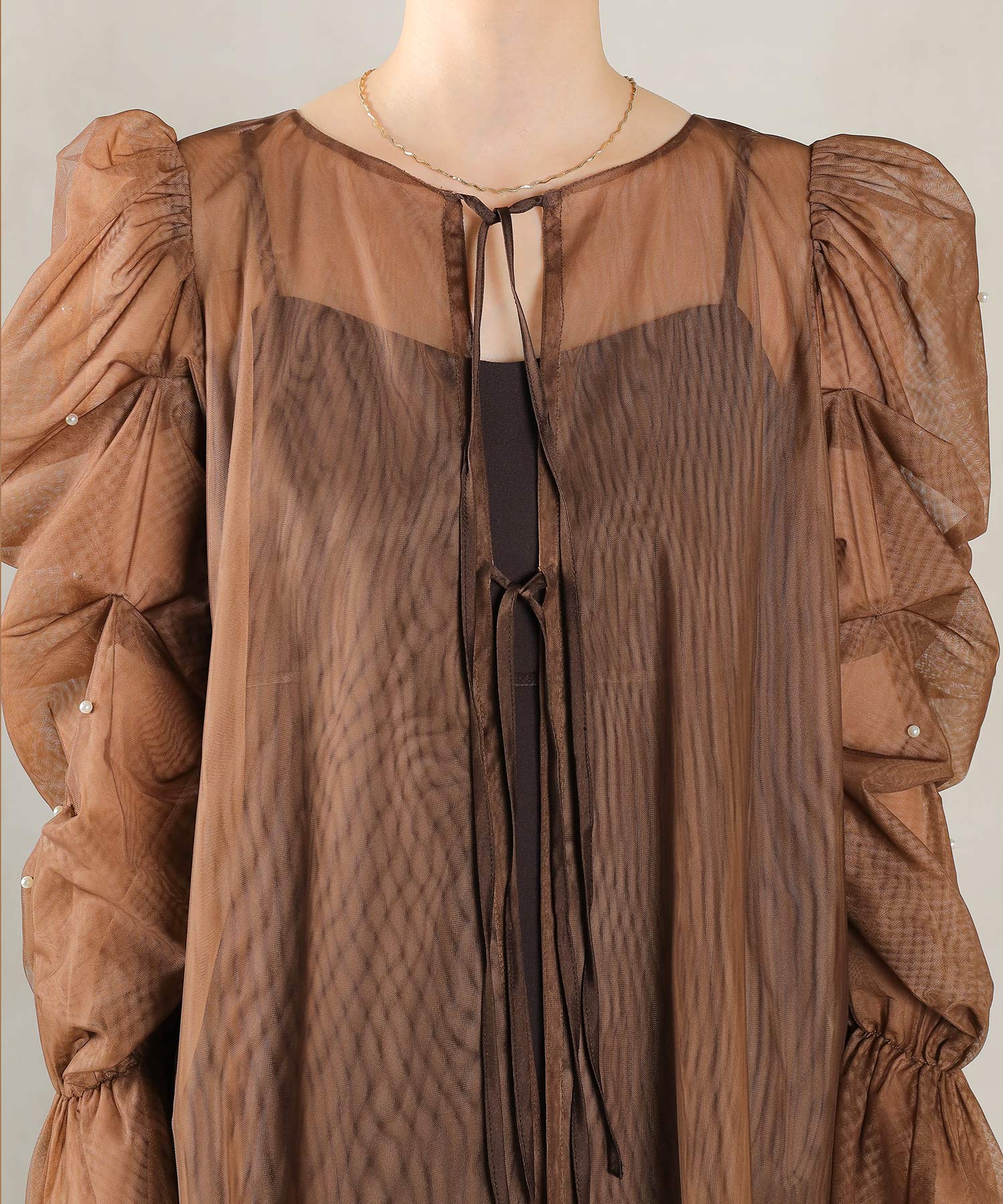 マルチウェイパールチュールボレロ キャミワンピース 2点セット