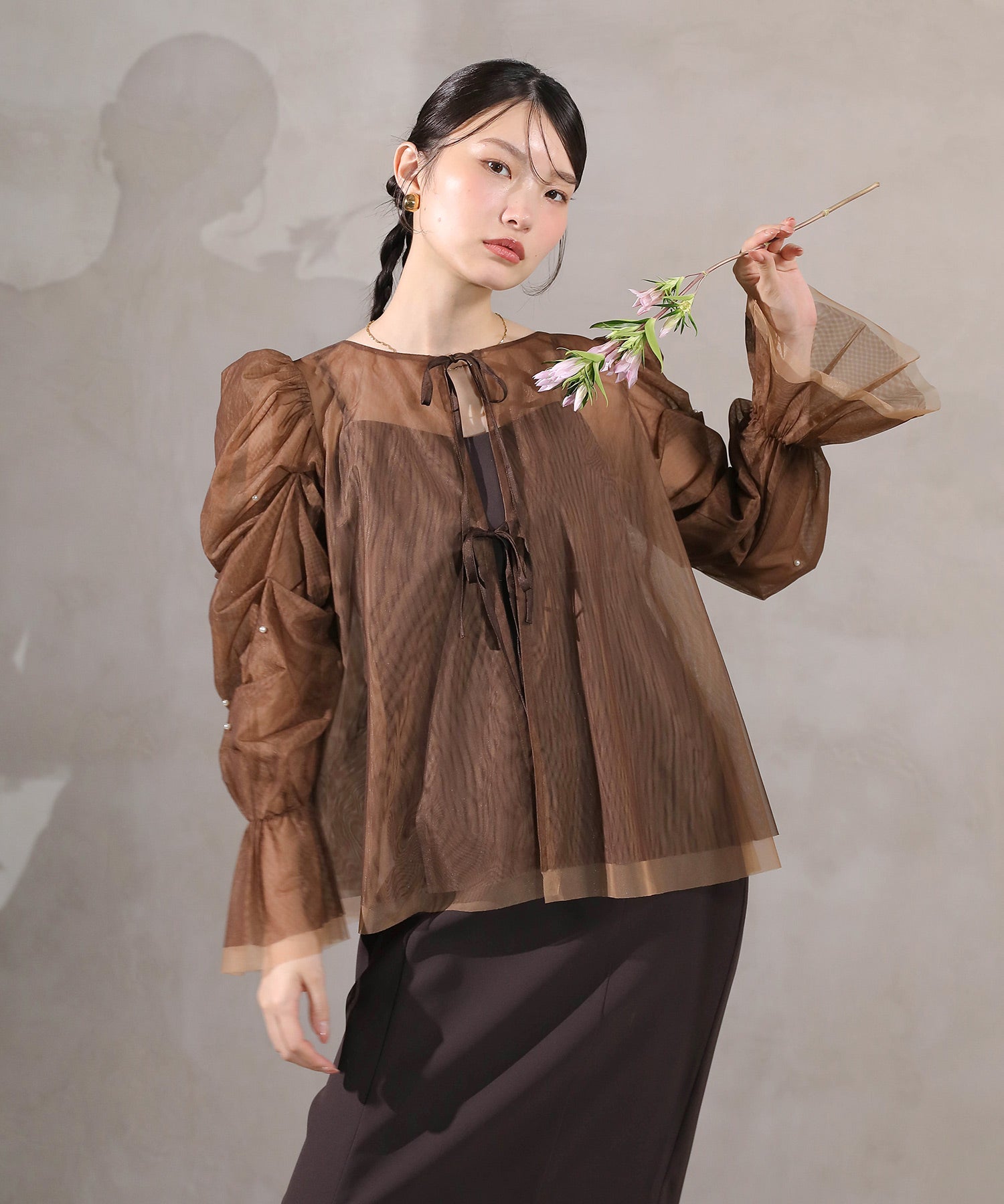 マルチウェイパールチュールボレロ キャミワンピース 2点セット