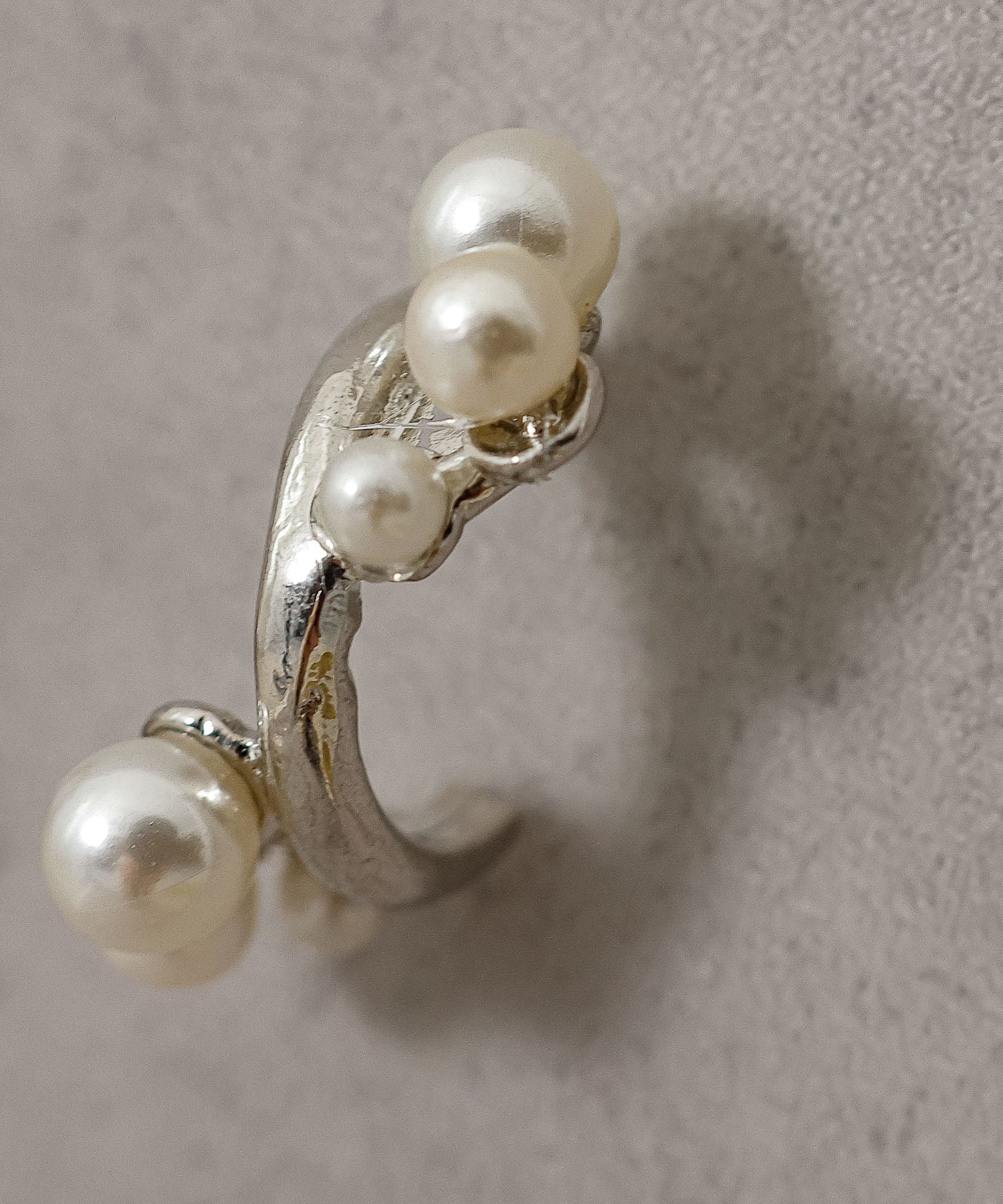 パール メタル フープ ミニピアス