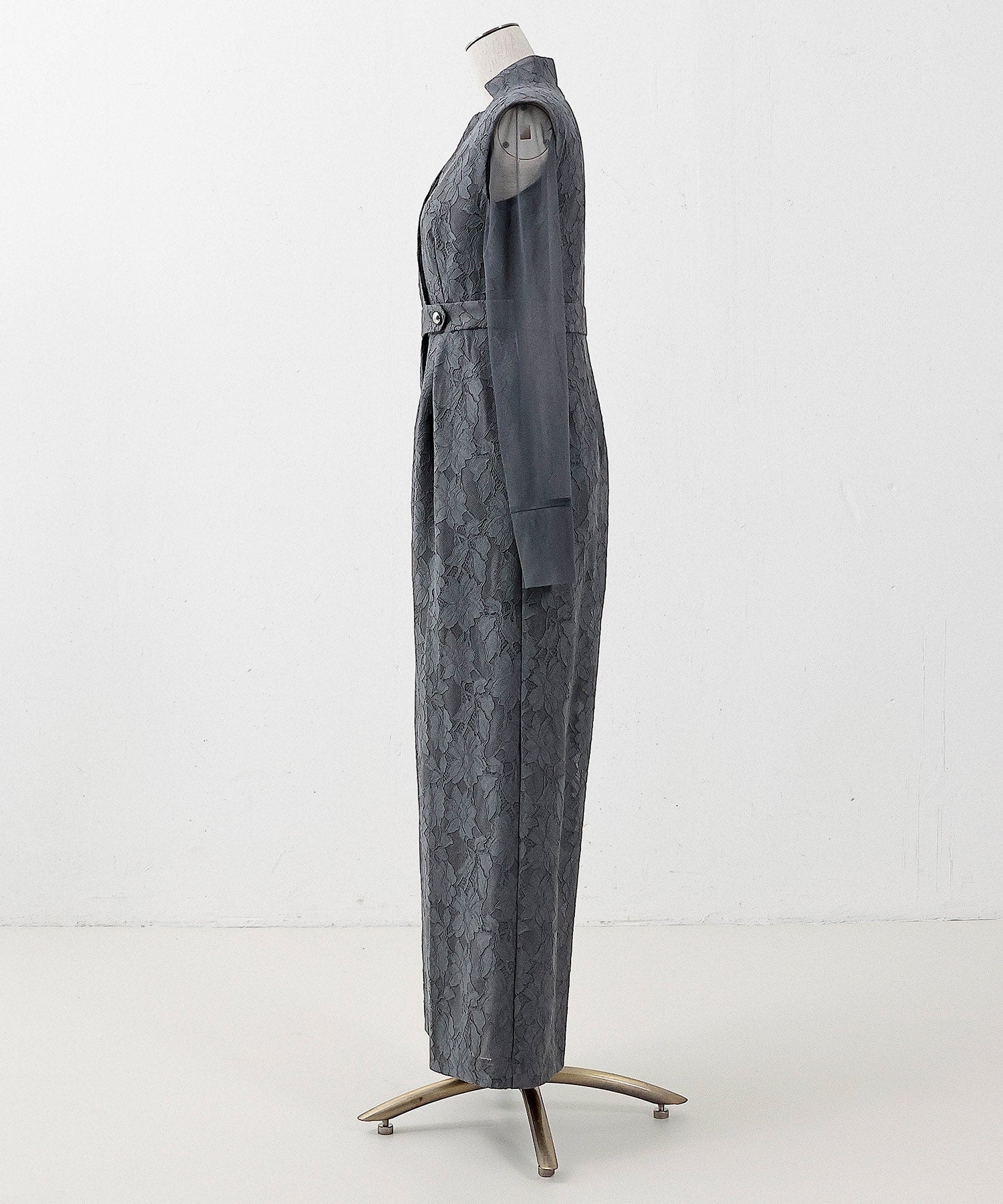 ボンディングレース オールインワン パンツドレス シアートップス 2点セット