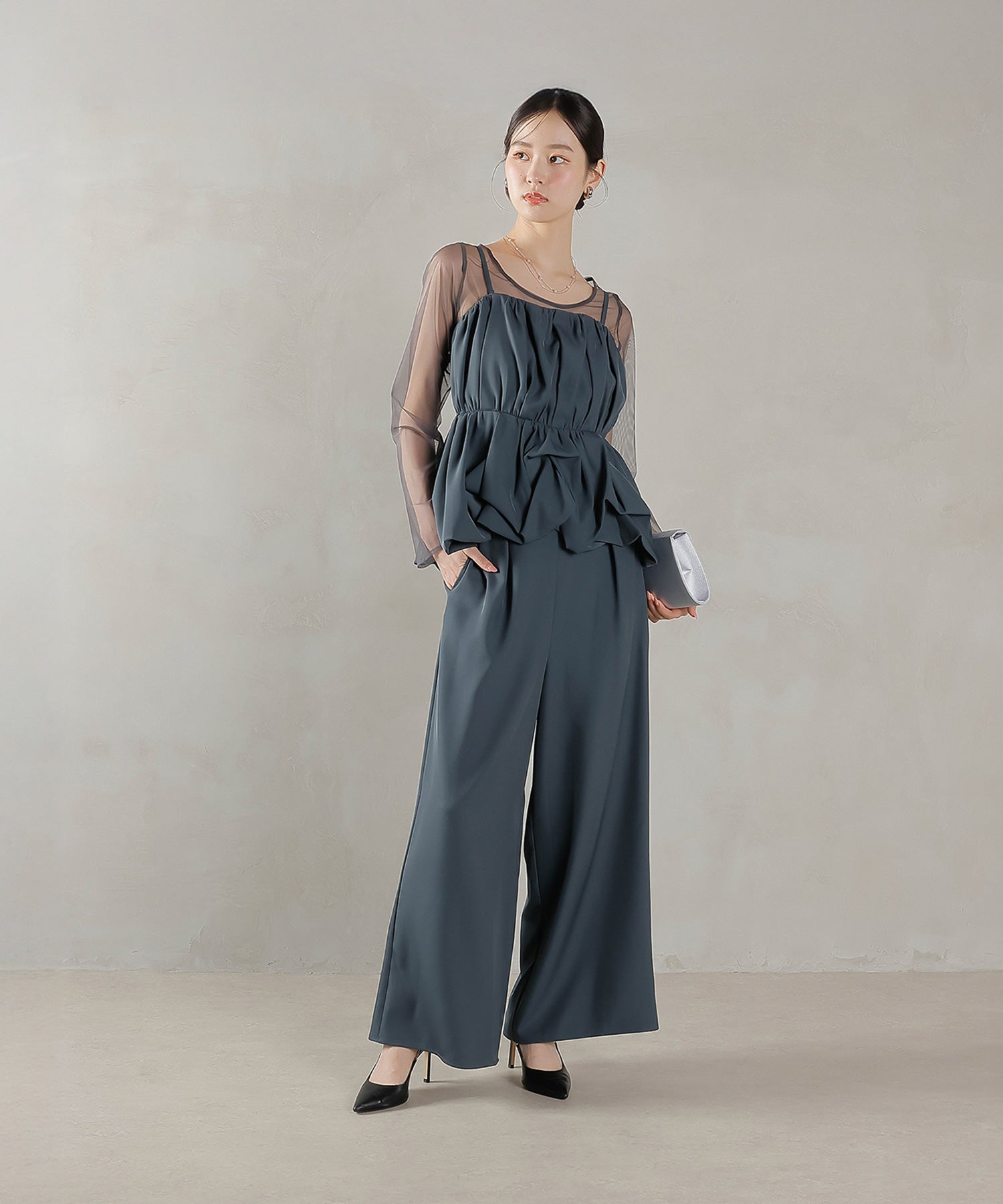 170cm / 着用 M / ネイビー