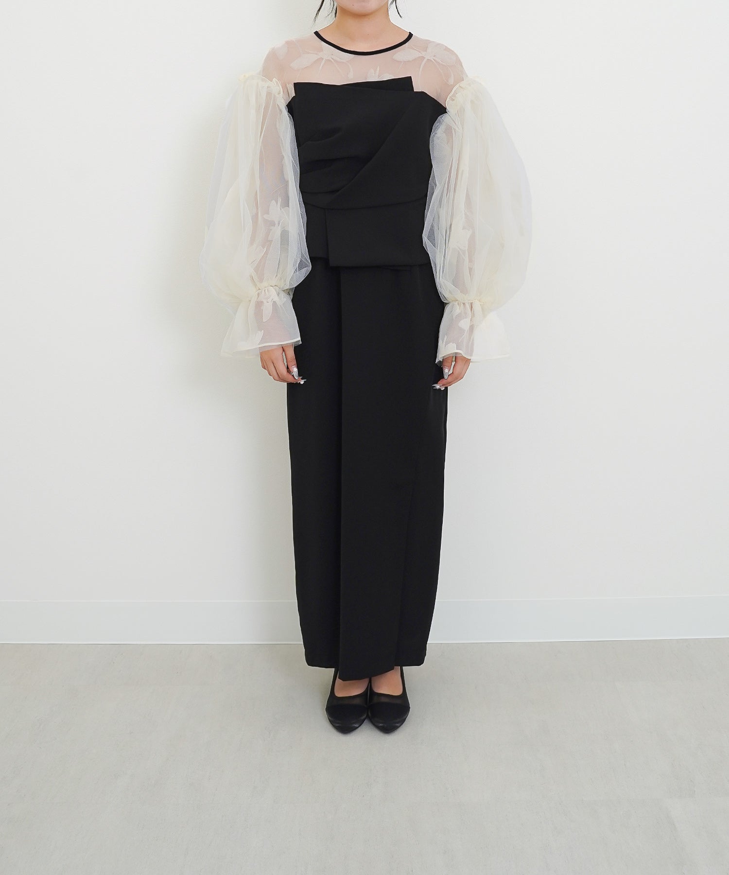 身長155cm / 着用 M<br>
普段着 S / 骨格ナチュラル
