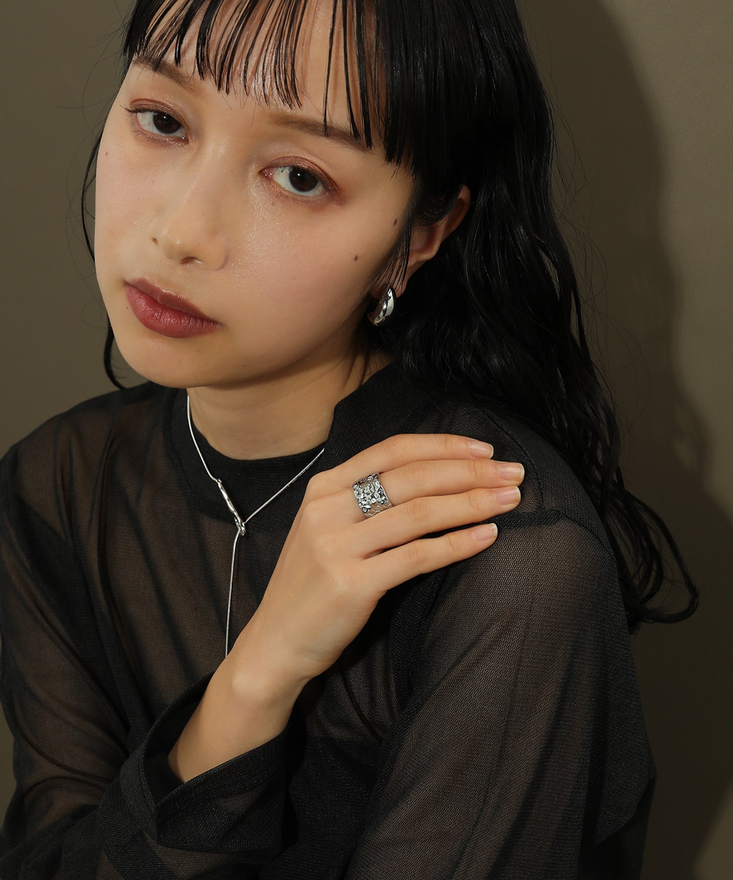 ヴィンテージ風 ボリューム サージカルステンレス リング 太め