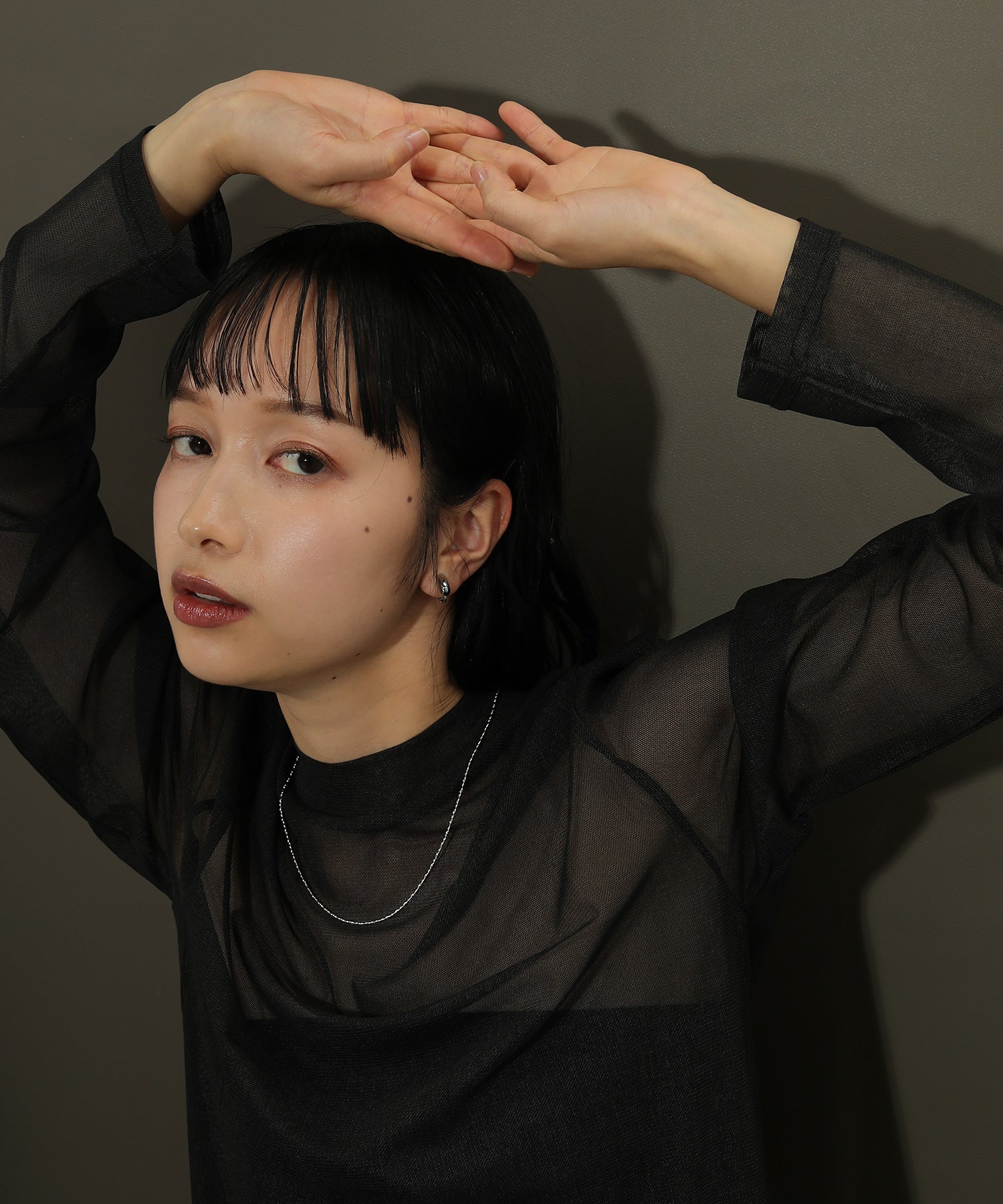 個性的 チェーン シンプル サージカル ネックレス