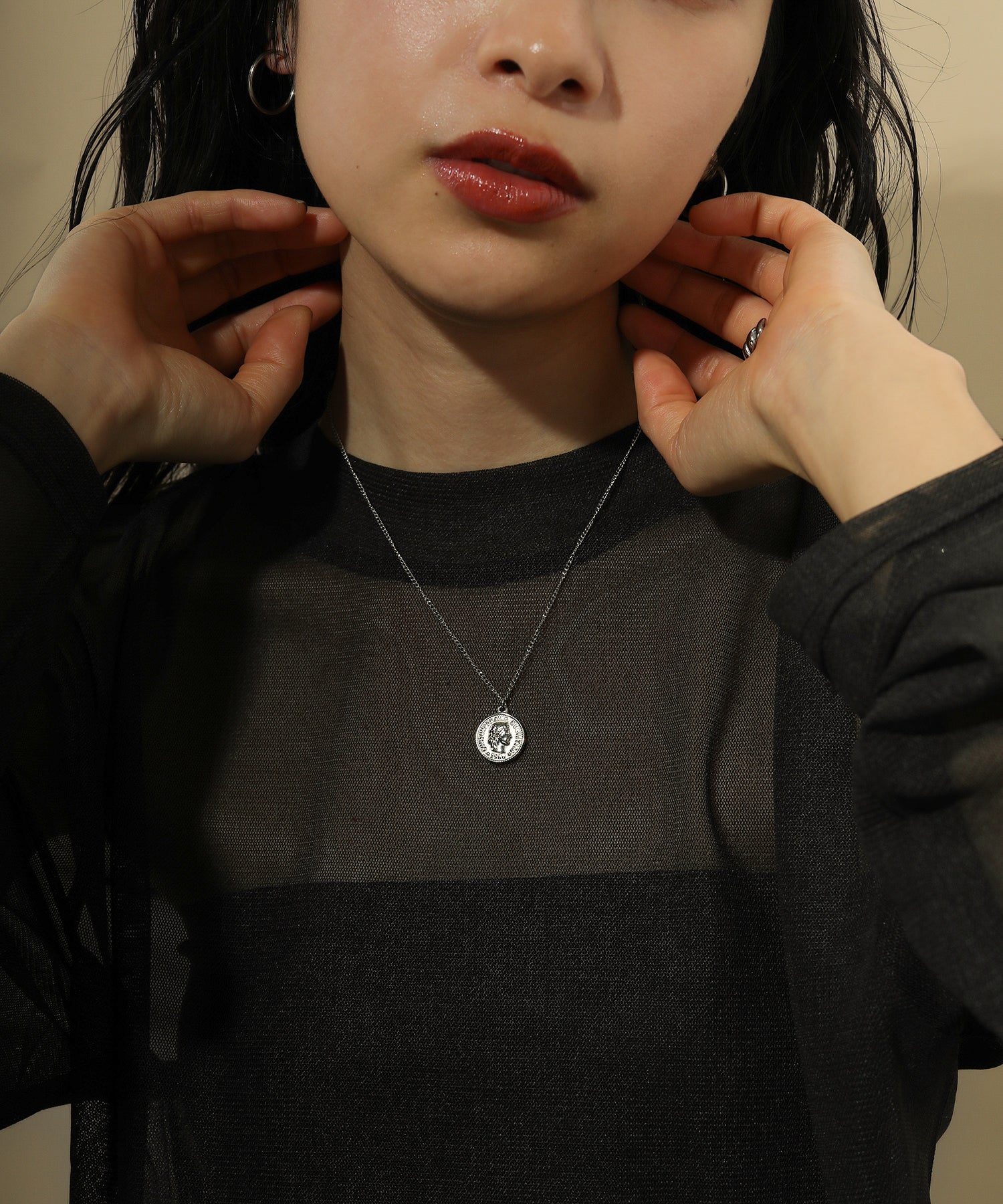 コイン ペンダント サージカル ネックレス