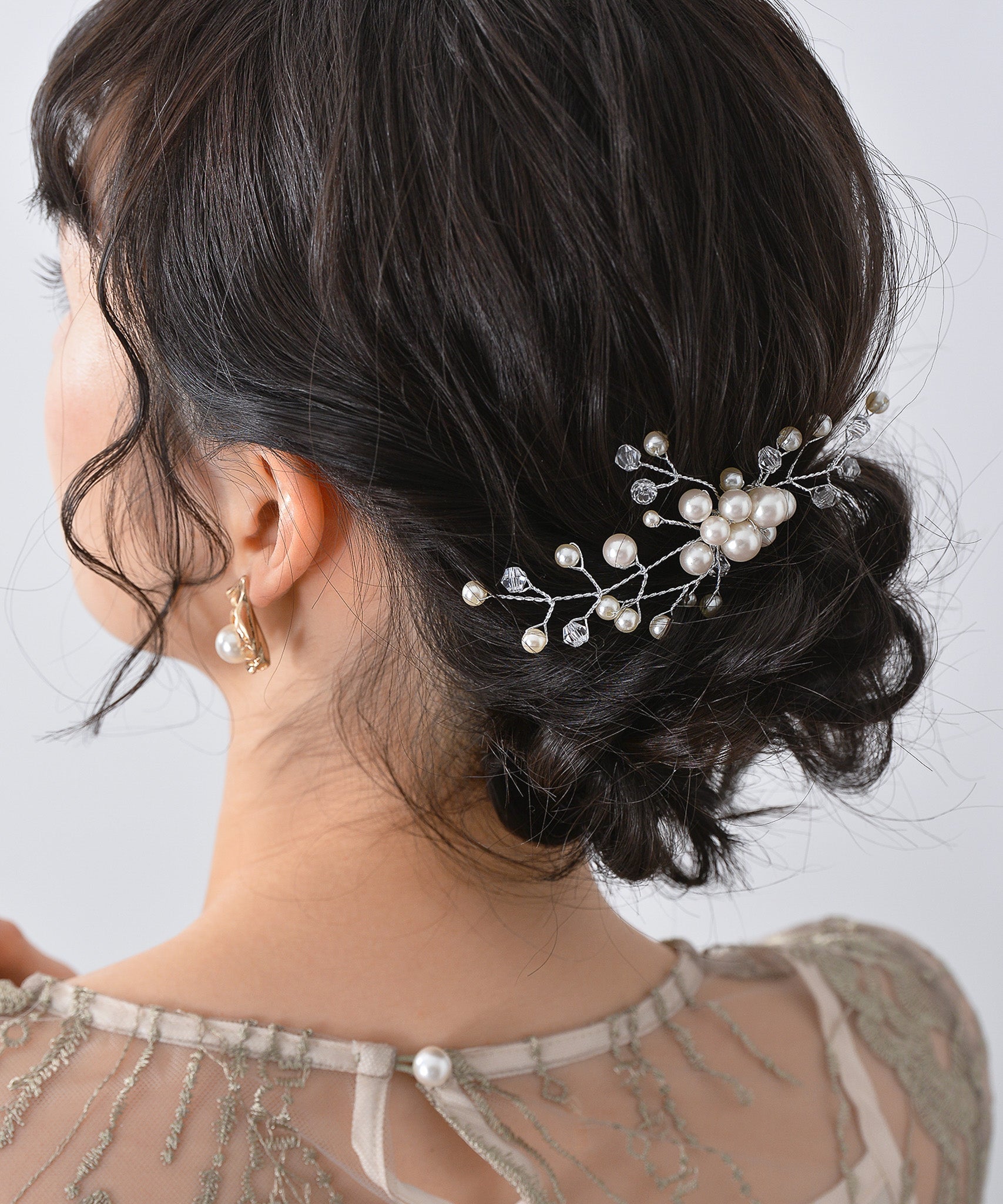 リーフモチーフ パール ヘアコーム