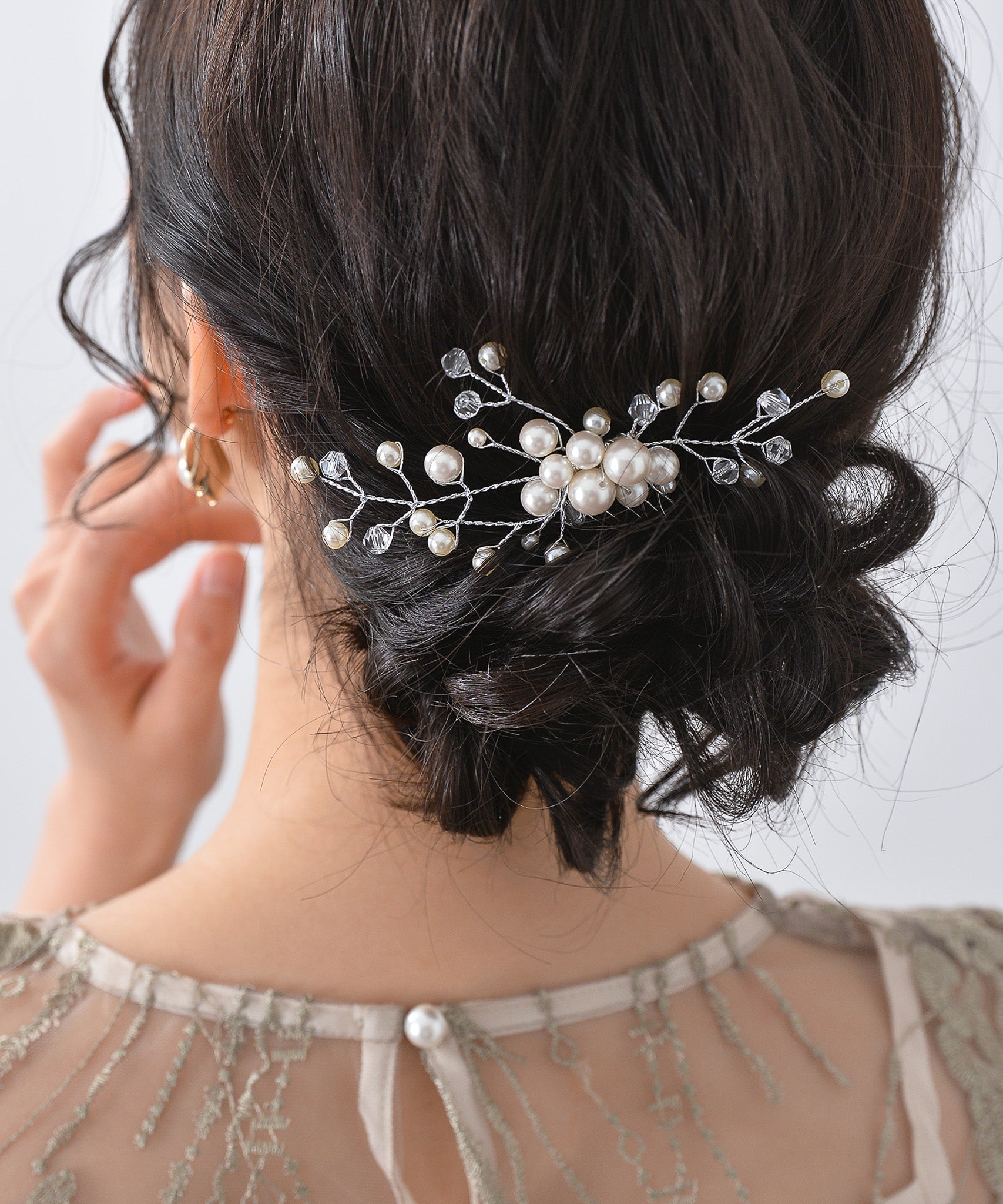 リーフモチーフ パール ヘアコーム