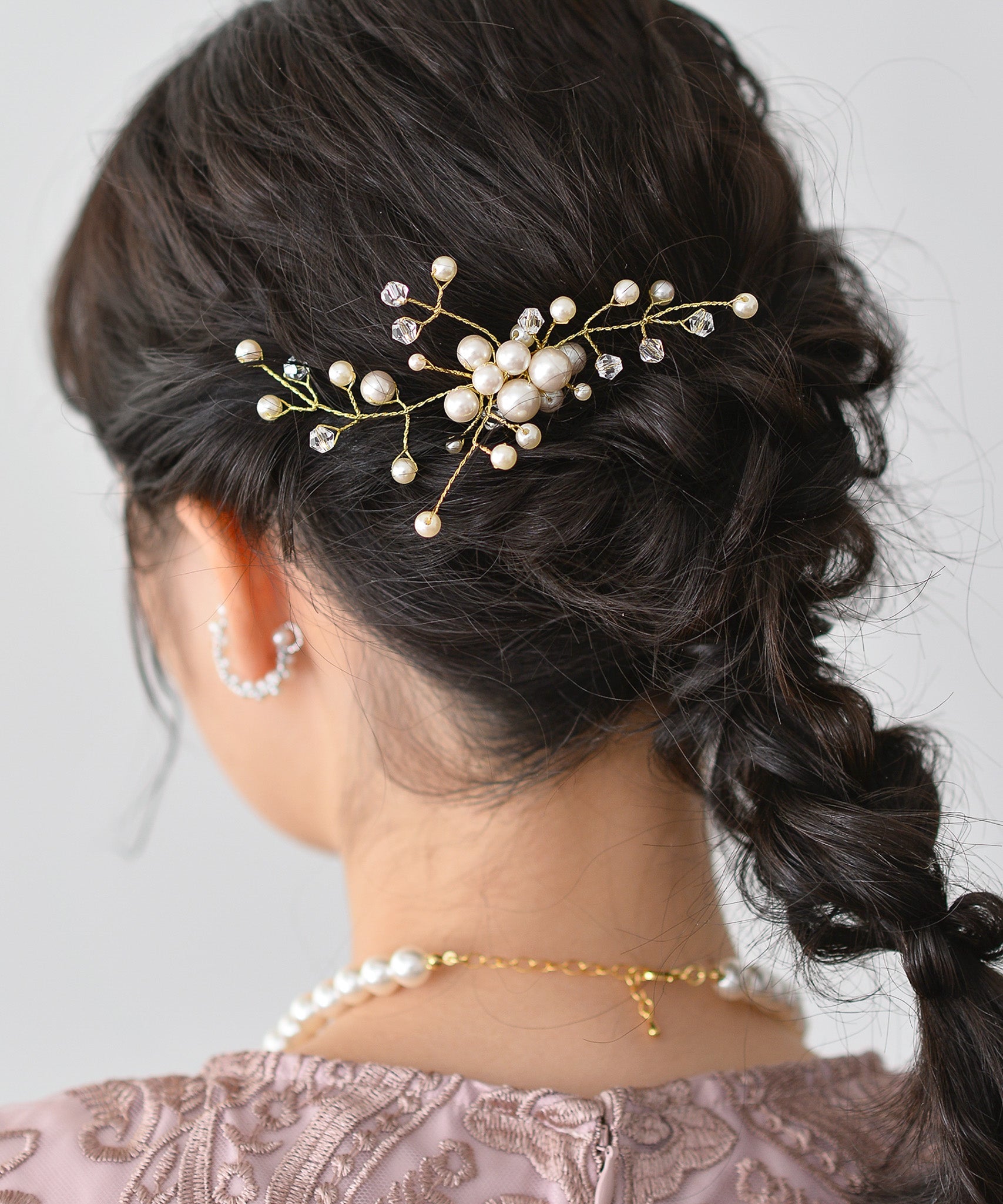 リーフモチーフ パール ヘアコーム
