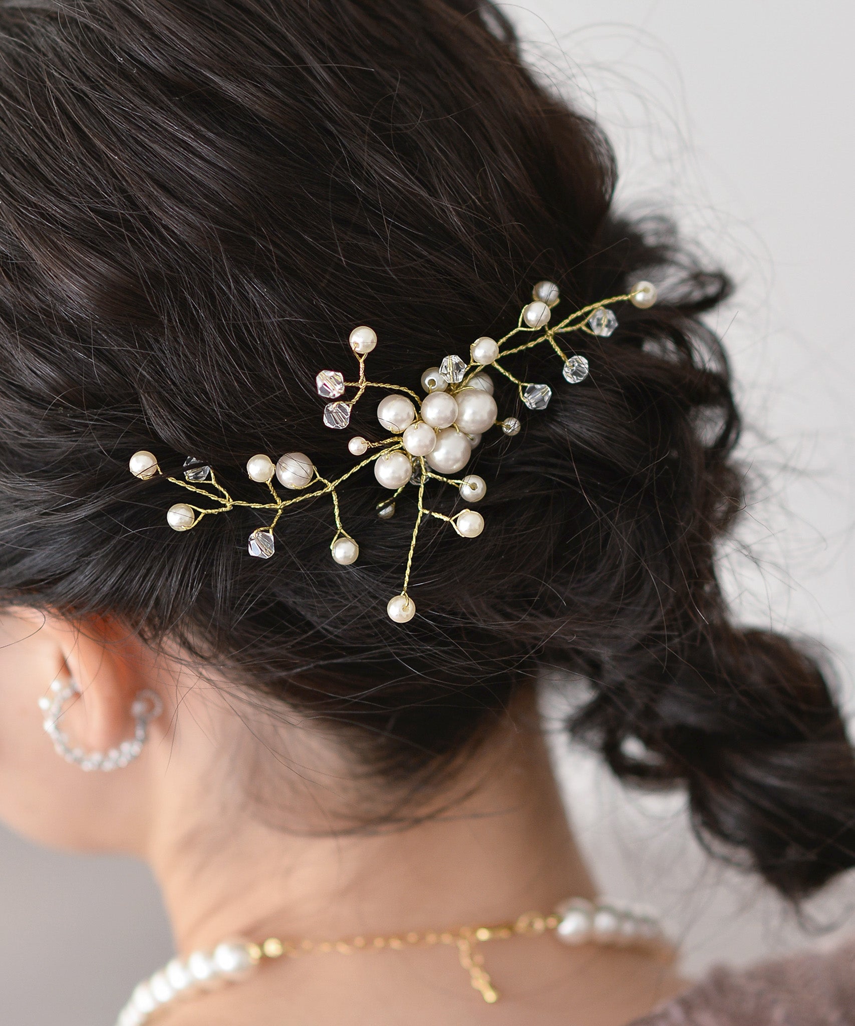 リーフモチーフ パール ヘアコーム